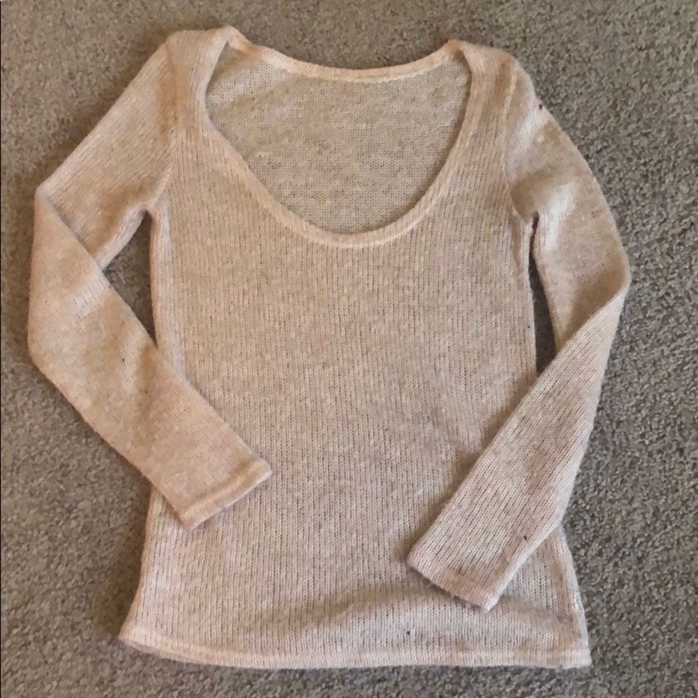 Blush/cream sweater